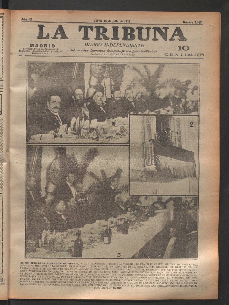 Miniatura de La Tribuna del 15 de julio de 1920