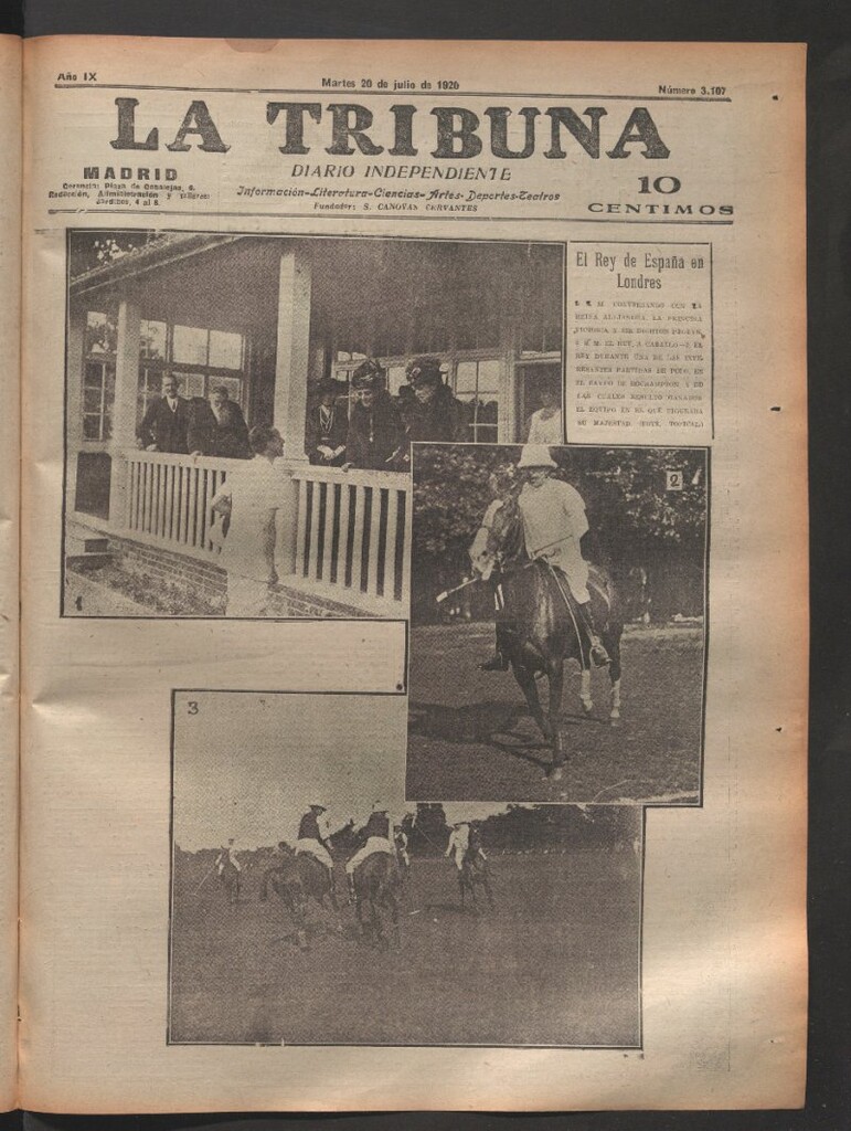 Miniatura de La Tribuna del 20 de julio de 1920