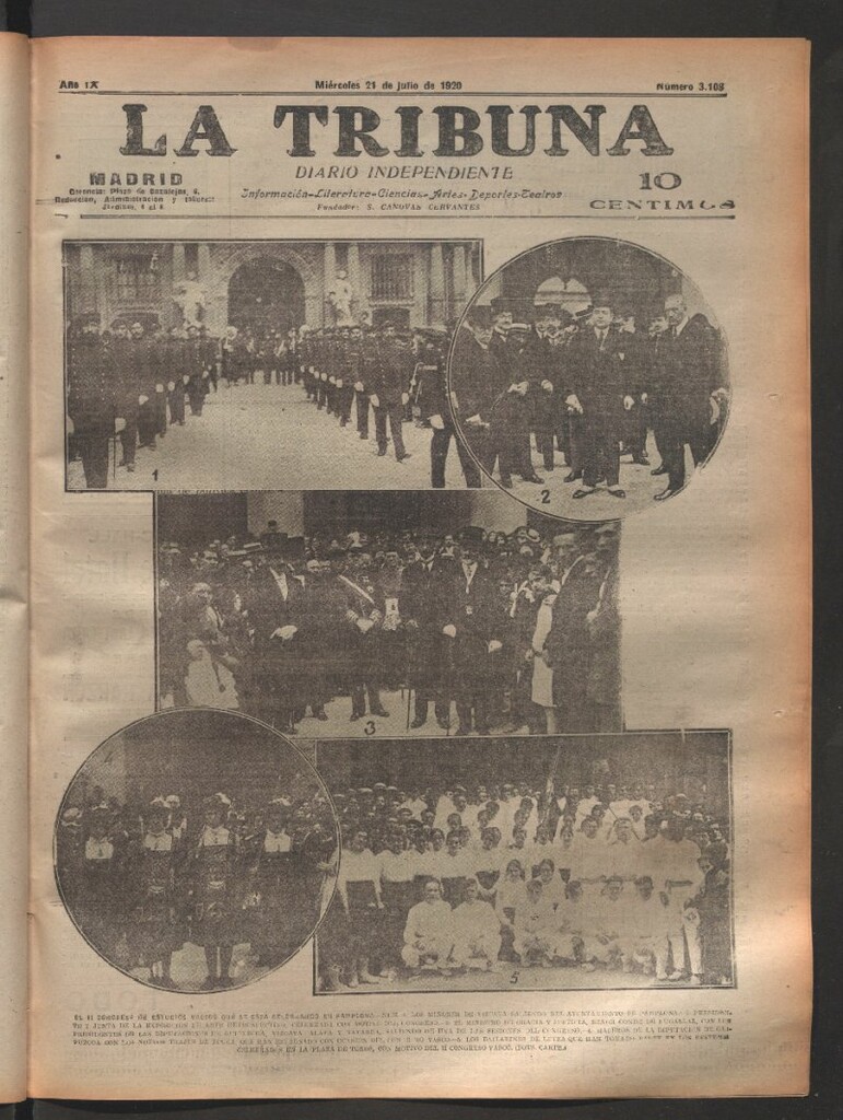 Miniatura de La Tribuna del 21 de julio de 1920