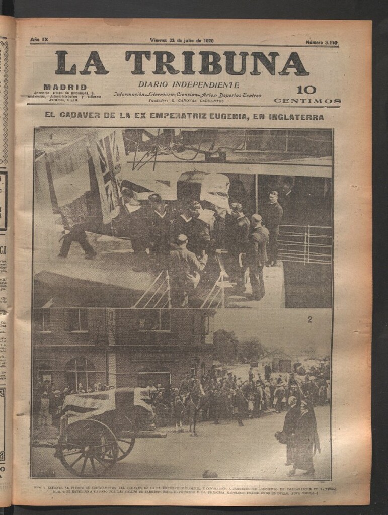 Miniatura de La Tribuna del 23 de julio de 1920