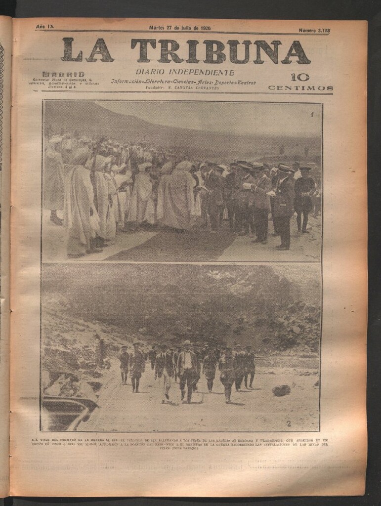 Miniatura de La Tribuna del 27 de julio de 1920