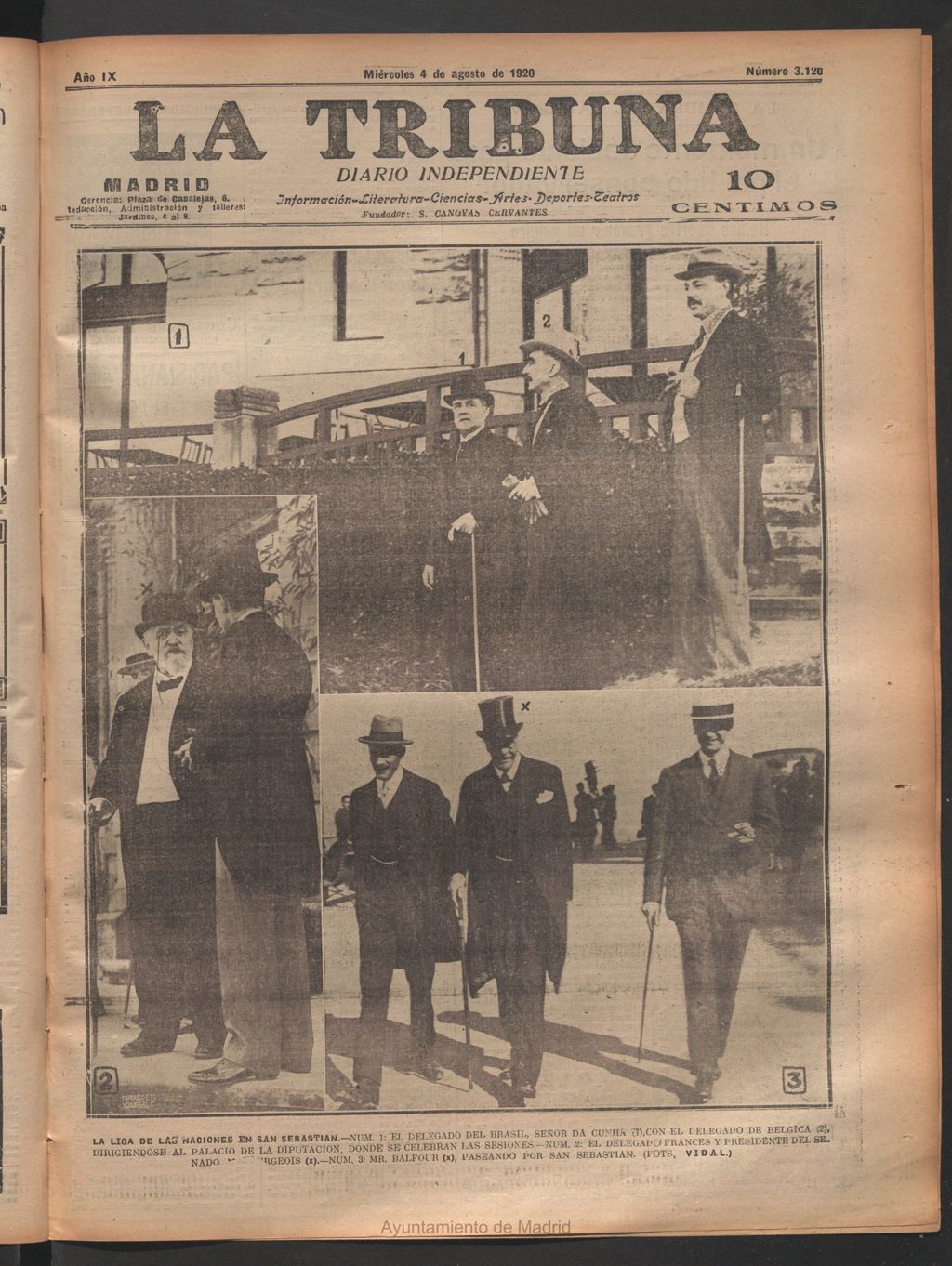 Miniatura de La Tribuna del 4 de agosto de 1920
