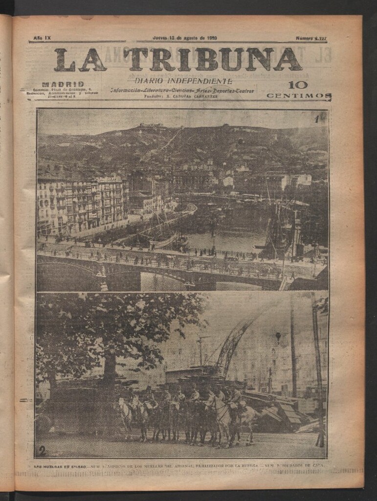 Miniatura de La Tribuna del 12 de agosto de 1920