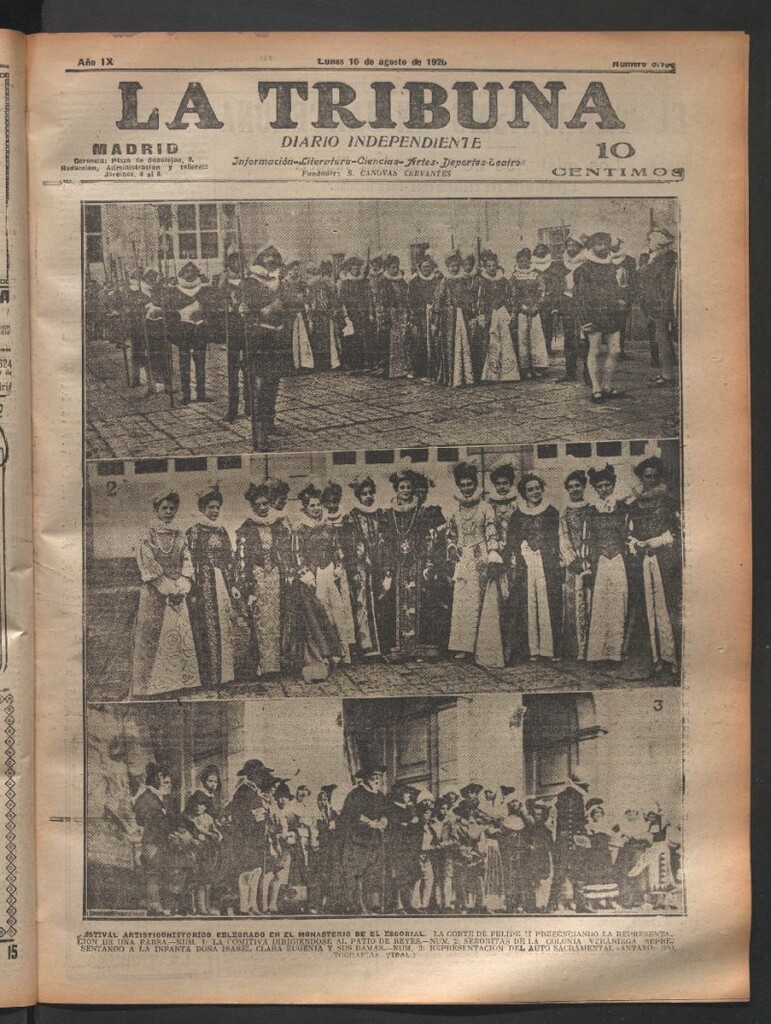 Miniatura de La Tribuna del 16 de agosto de 1920