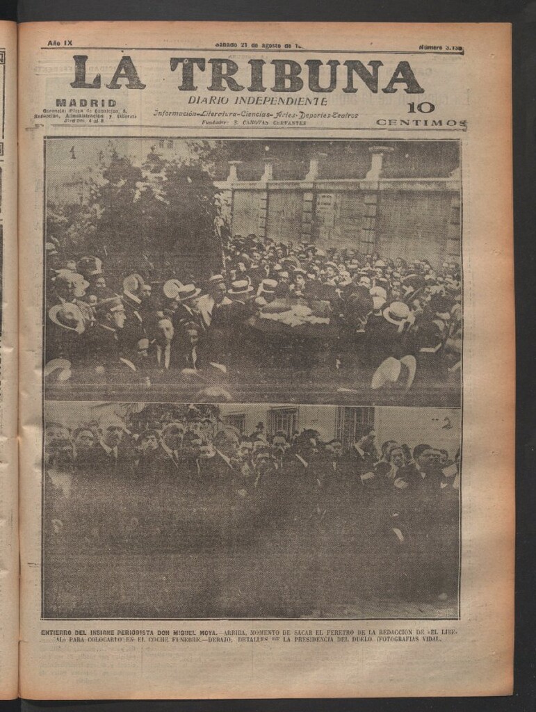Miniatura de La Tribuna del 21 de agosto de 1920