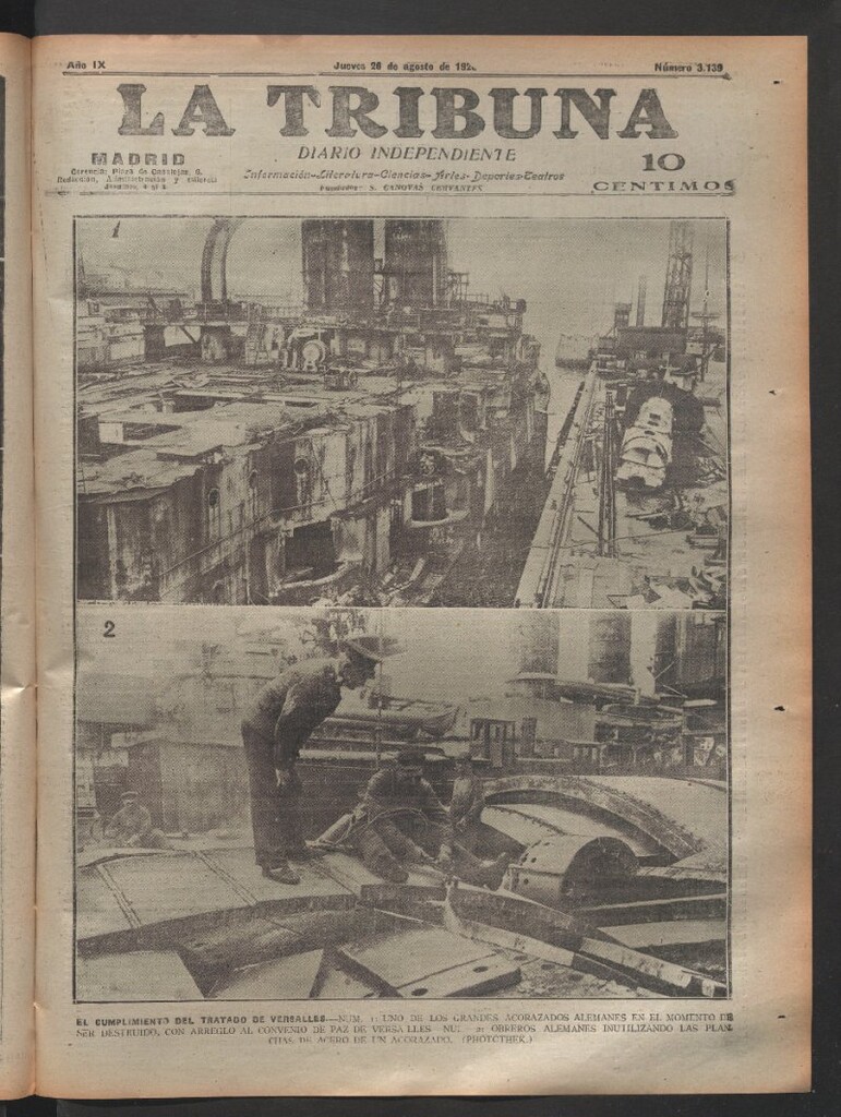 Miniatura de La Tribuna del 26 de agosto de 1920
