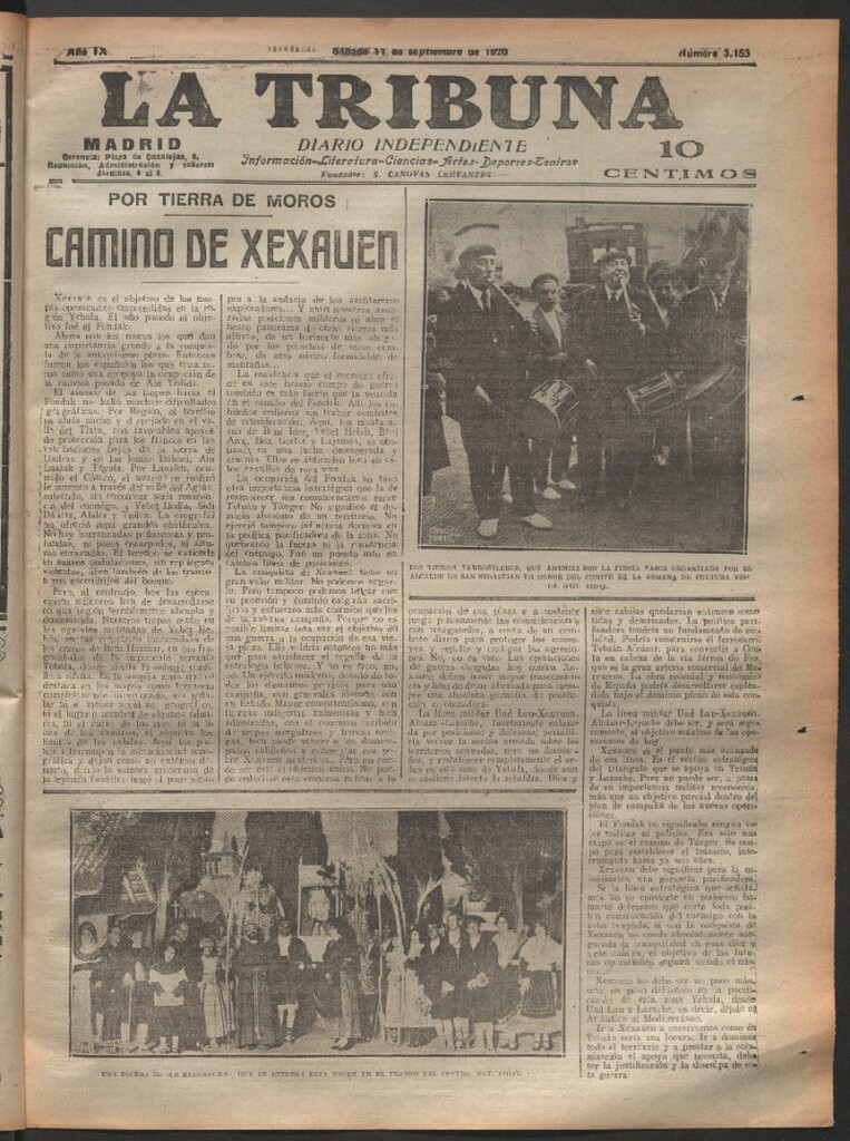 Miniatura de La Tribuna del 11 de septiembre de 1920