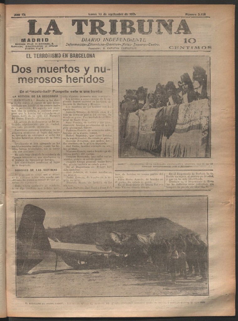Miniatura de La Tribuna del 13 de septiembre de 1920