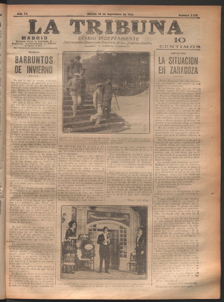 Miniatura de La Tribuna del 14 de septiembre de 1920