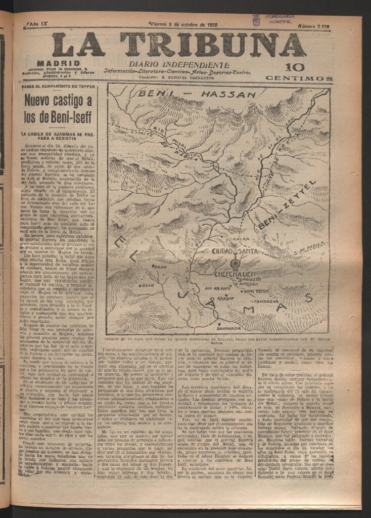 Miniatura de La Tribuna del 8 de octubre de 1920