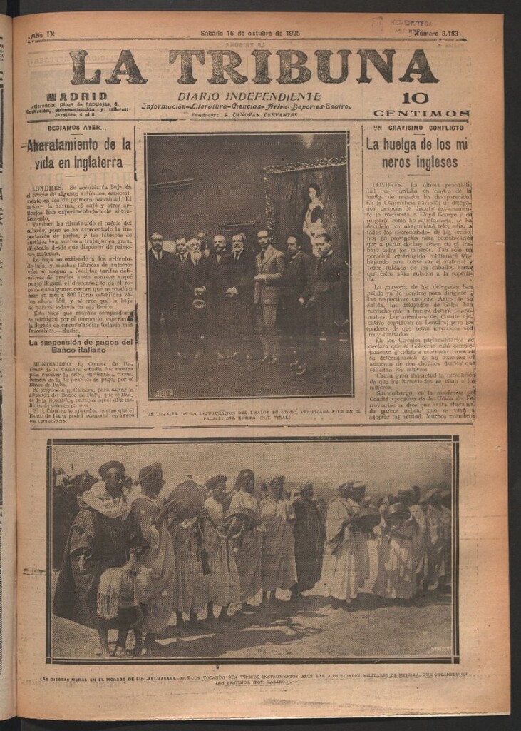Miniatura de La Tribuna del 16 de octubre de 1920