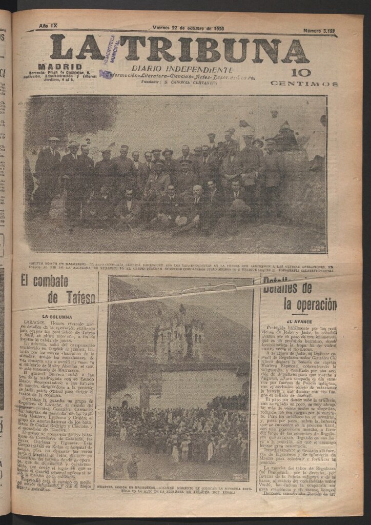 Miniatura de La Tribuna del 22 de octubre de 1920