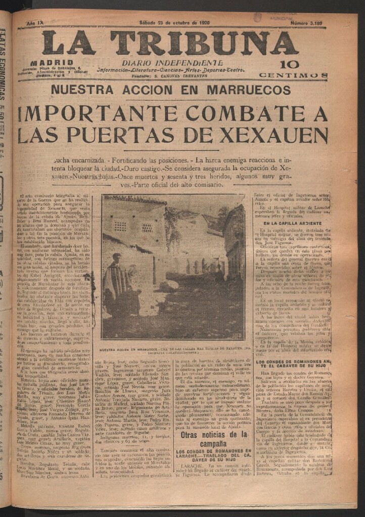 Miniatura de La Tribuna del 23 de octubre de 1920