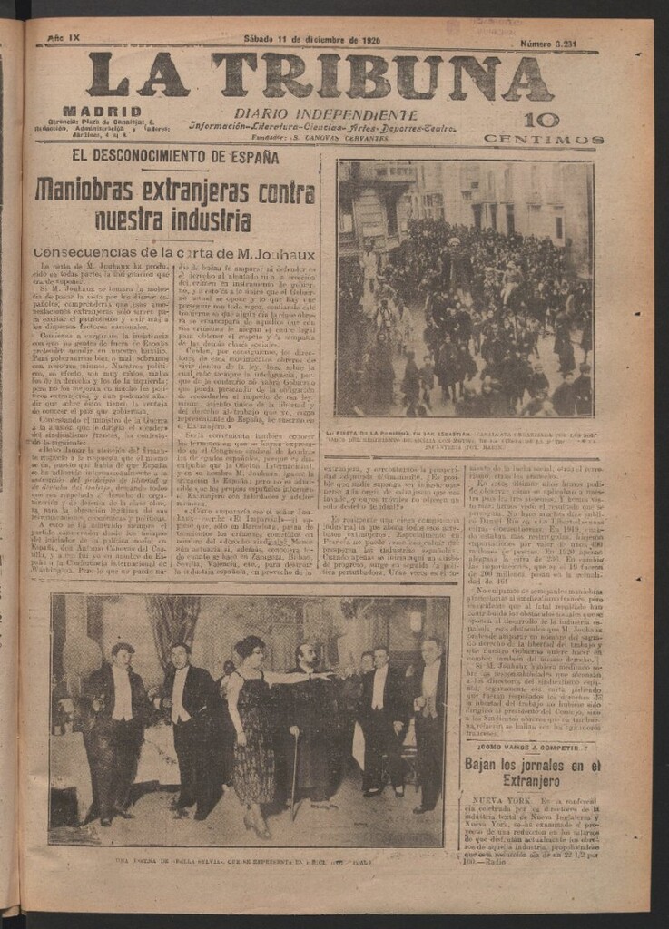 Miniatura de La Tribuna del 11 de diciembre de 1920