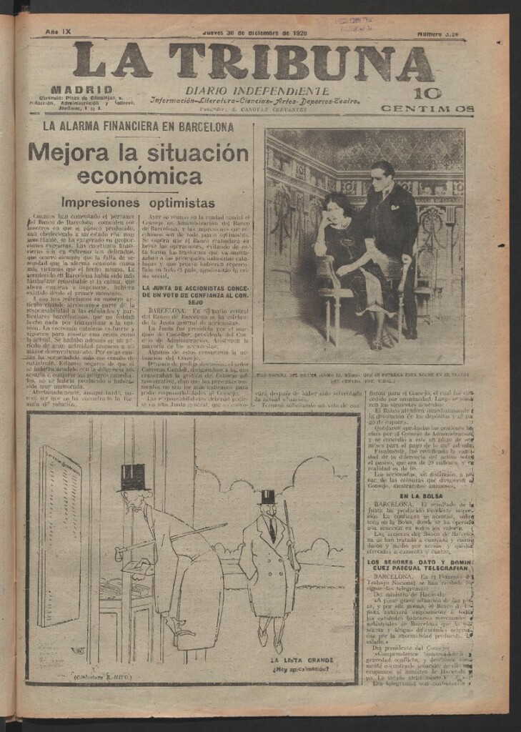 Miniatura de La Tribuna del 30 de diciembre de 1920