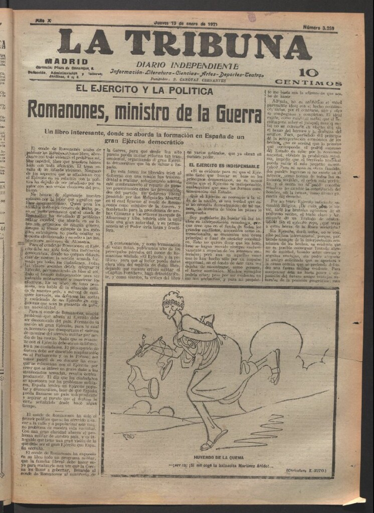 Miniatura de La Tribuna del 13 de enero de 1921