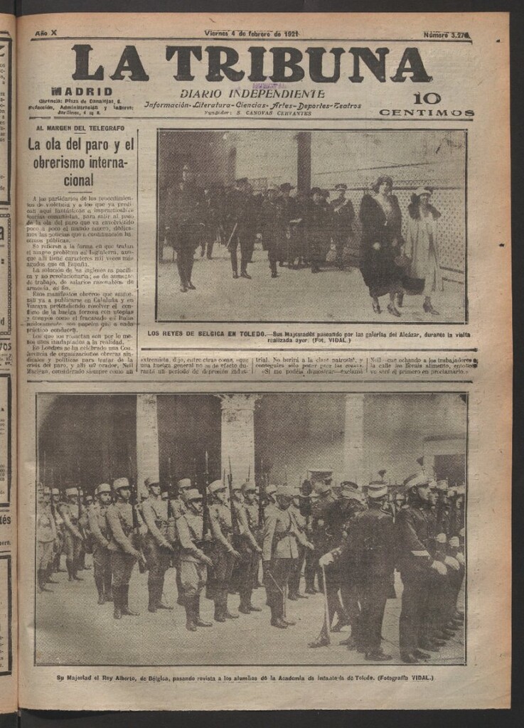 Miniatura de La Tribuna del 4 de febrero de 1921