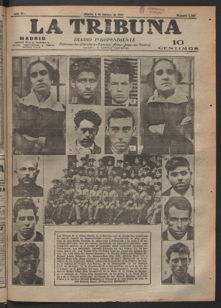 Miniatura de La Tribuna del 8 de febrero de 1921
