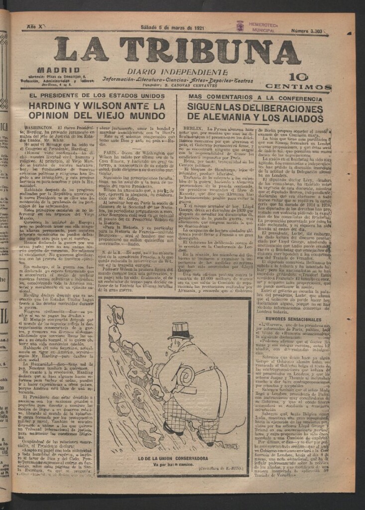 Miniatura de La Tribuna del 5 de marzo de 1921