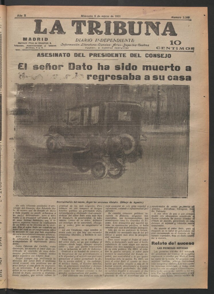 Miniatura de La Tribuna del 9 de marzo de 1921