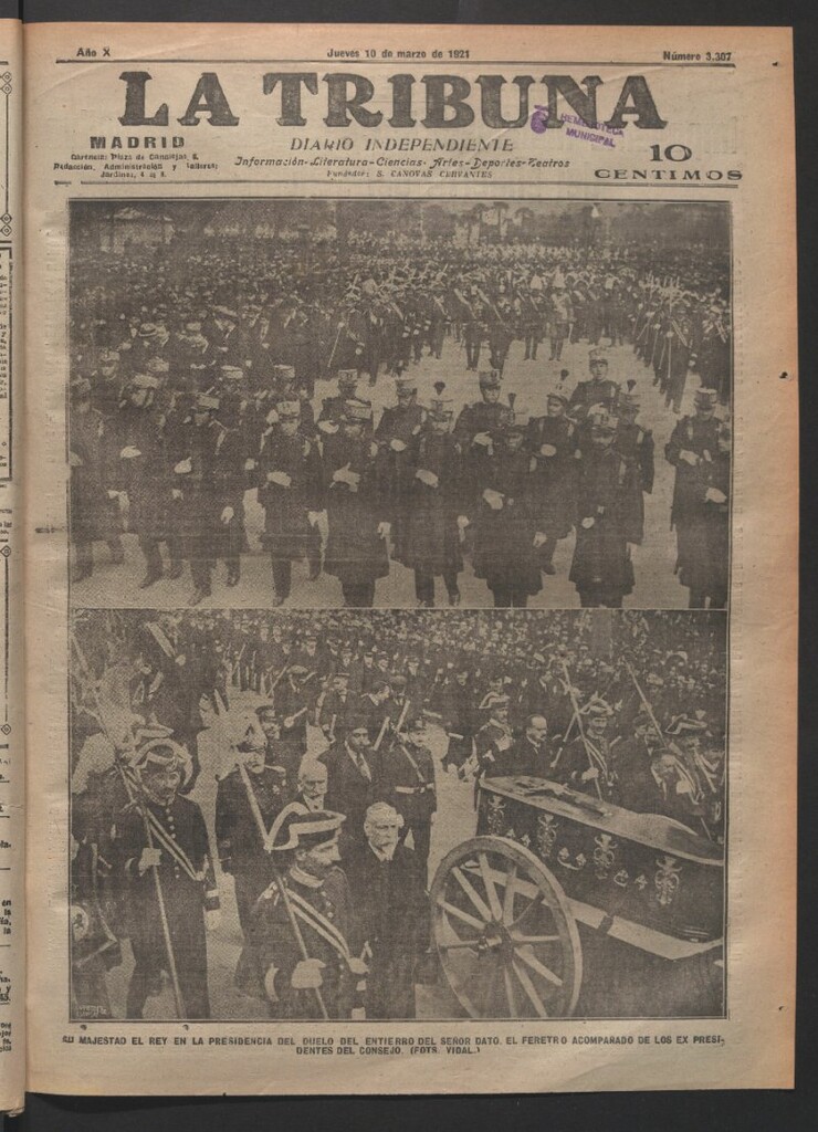 Miniatura de La Tribuna del 10 de marzo de 1921