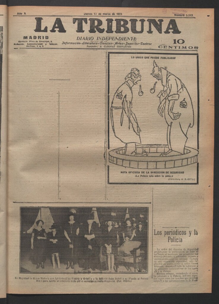 Miniatura de La Tribuna del 17 de marzo de 1921