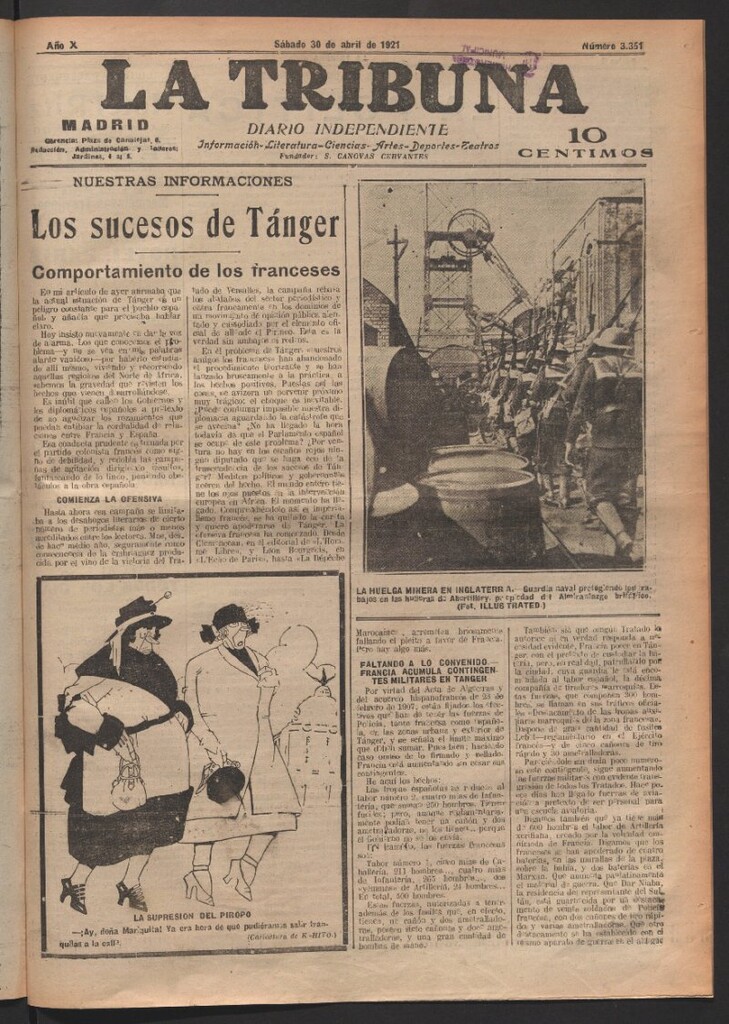 Miniatura de La Tribuna del 30 de abril de 1921