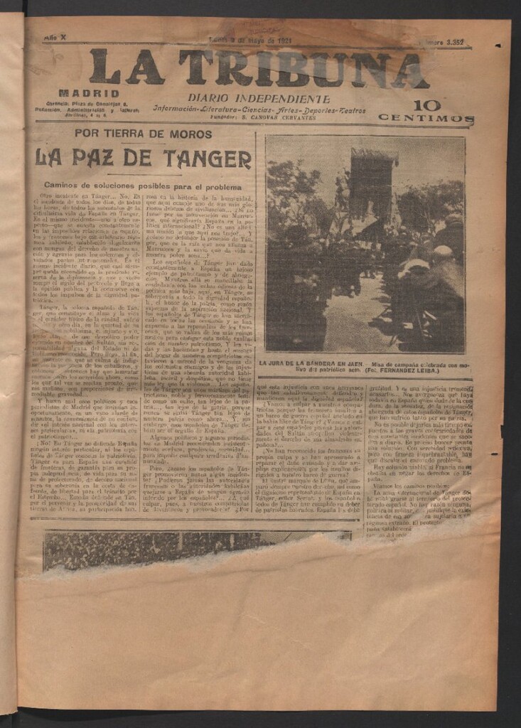 Miniatura de La Tribuna del 2 de mayo de 1921