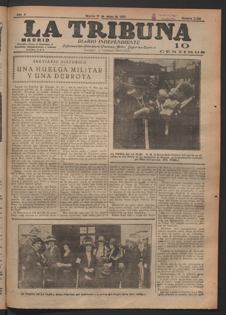 Miniatura de La Tribuna del 17 de mayo de 1921