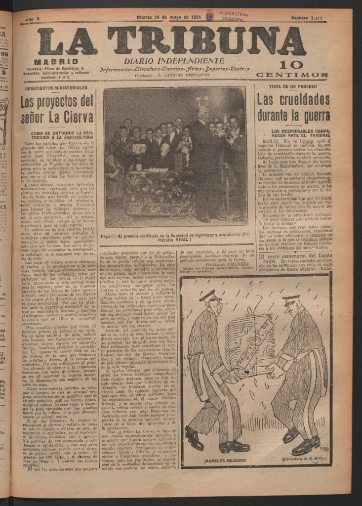 Miniatura de La Tribuna del 24 de mayo de 1921