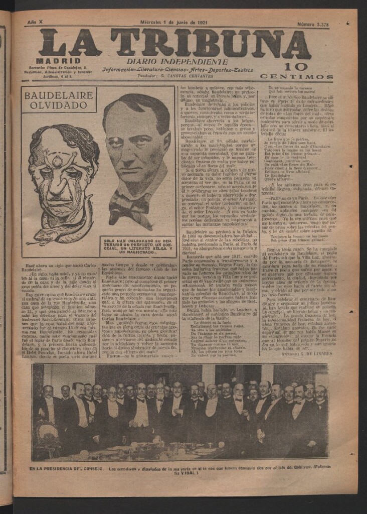 Miniatura de La Tribuna del 1 de junio de 1921