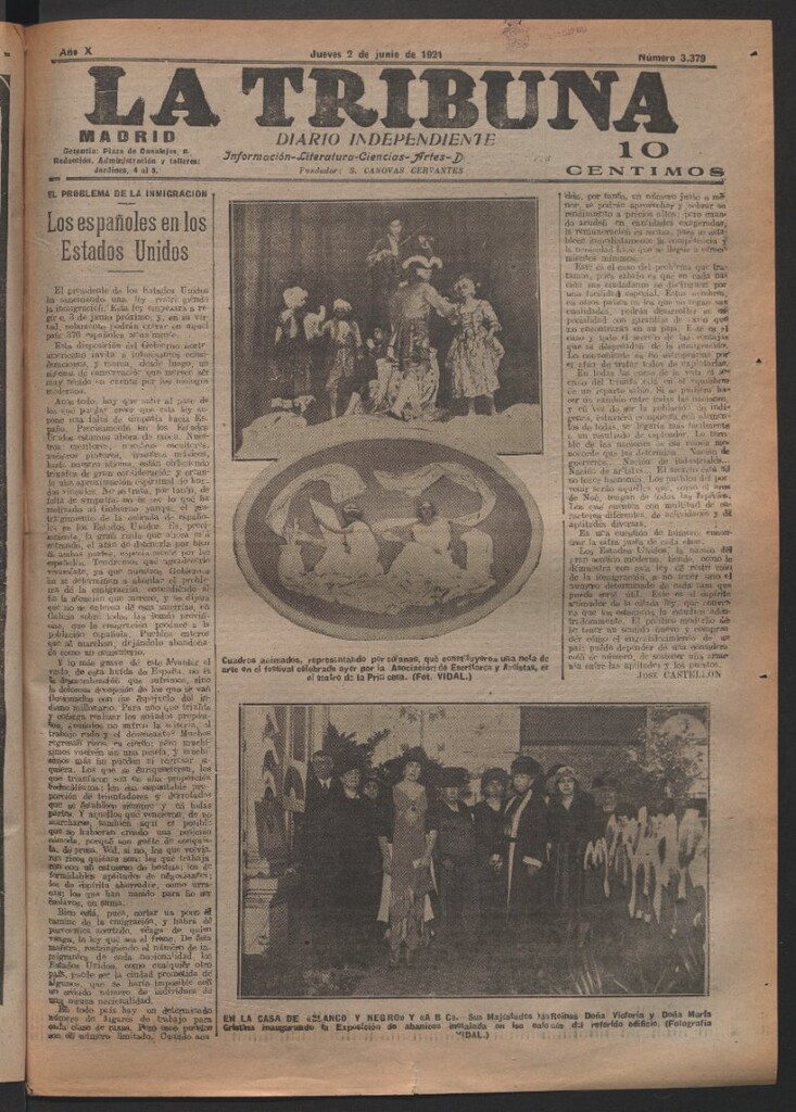 Miniatura de La Tribuna del 2 de junio de 1921
