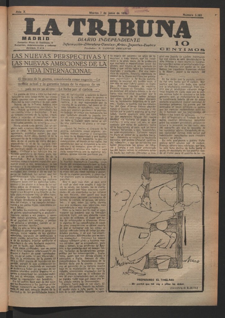 Miniatura de La Tribuna del 7 de junio de 1921