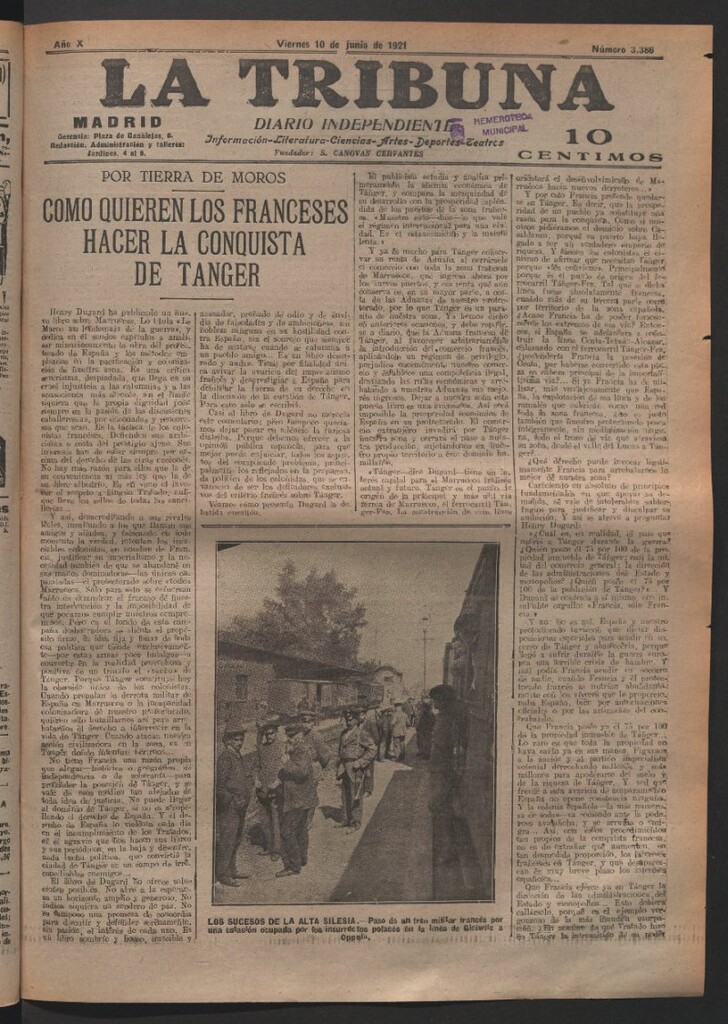Miniatura de La Tribuna del 10 de junio de 1921