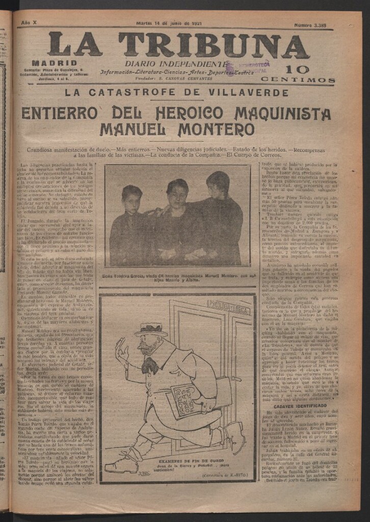 Miniatura de La Tribuna del 14 de junio de 1921