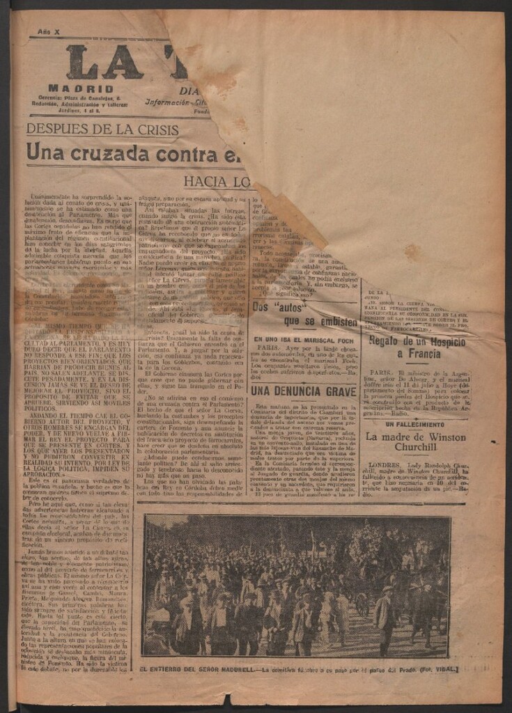 Miniatura de La Tribuna del 1 de julio de 1921