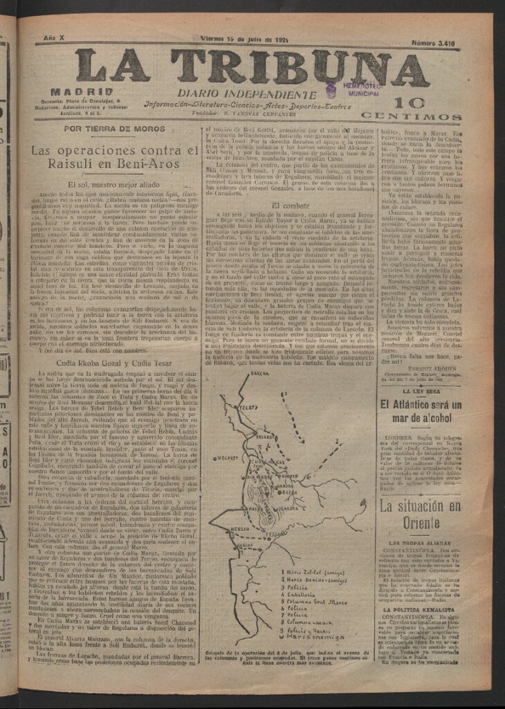 Miniatura de La Tribuna del 15 de julio de 1921