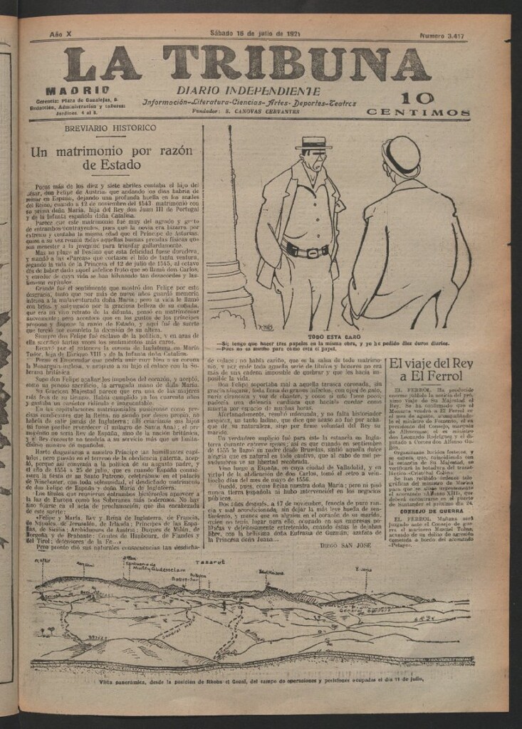 Miniatura de La Tribuna del 16 de julio de 1921