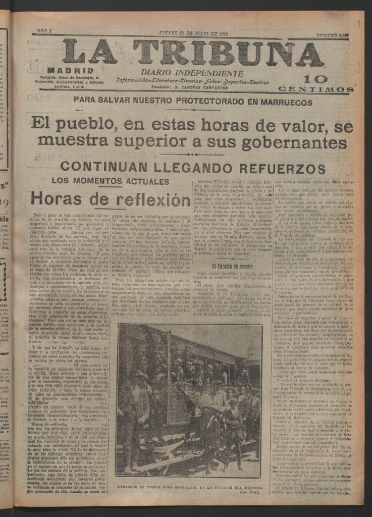 Miniatura de La Tribuna del 28 de julio de 1921