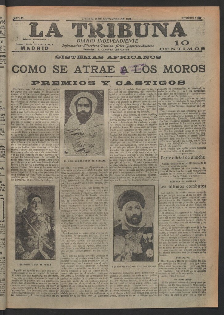 Miniatura de La Tribuna del 2 de septiembre de 1921