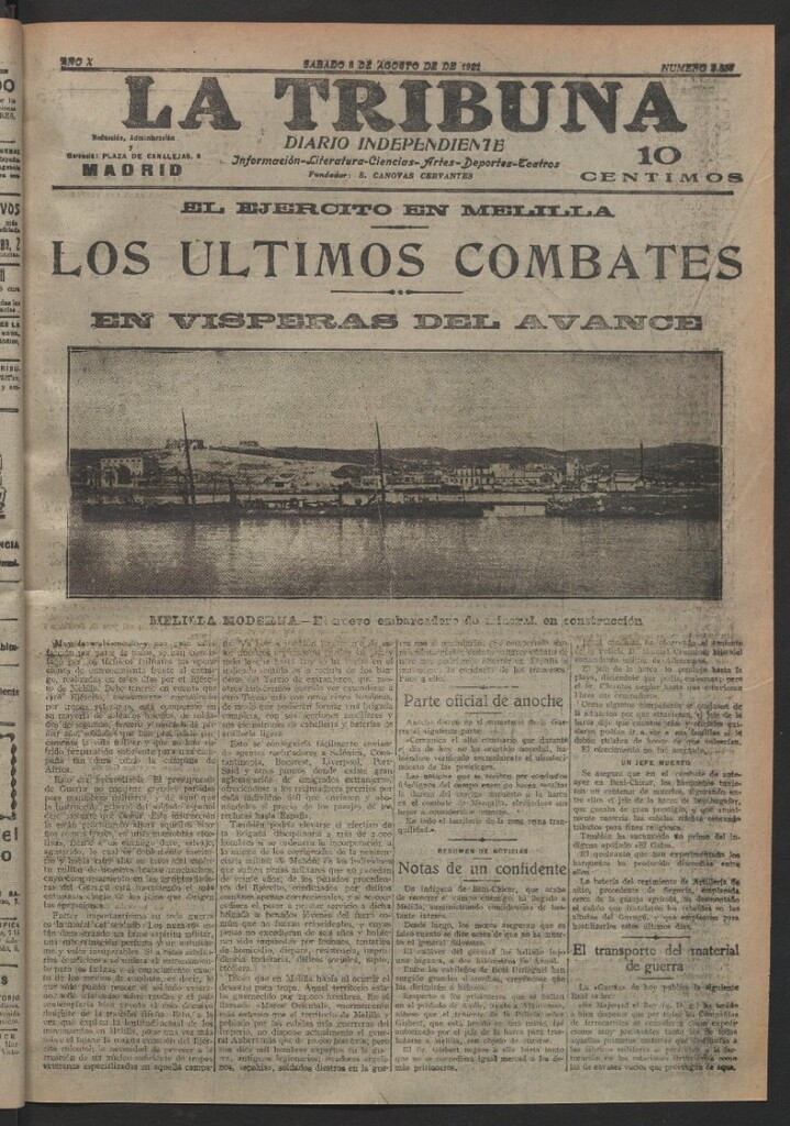Miniatura de La Tribuna del 3 de septiembre de 1921