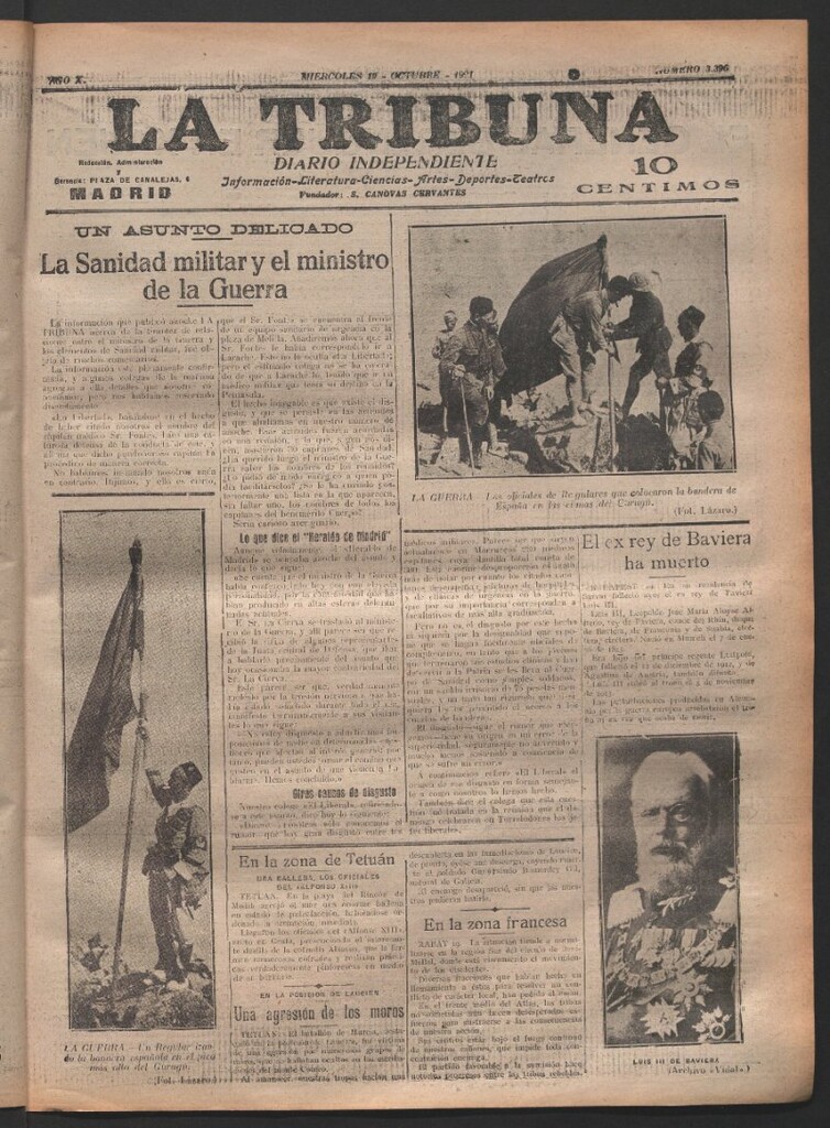 Miniatura de La Tribuna del 19 de octubre de 1921