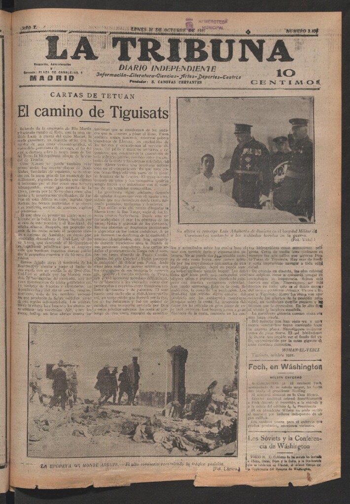 Miniatura de La Tribuna del 31 de octubre de 1921