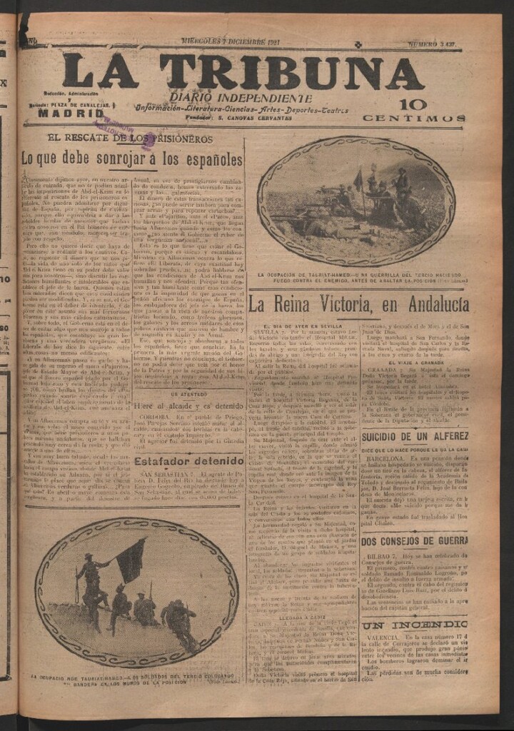 Miniatura de La Tribuna del 7 de diciembre de 1921