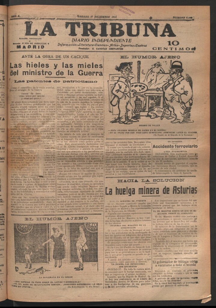 Miniatura de La Tribuna del 17 de diciembre de 1921