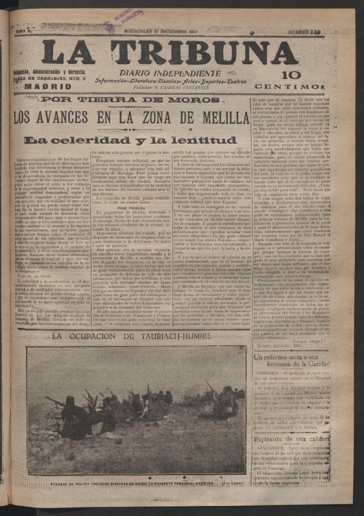 Miniatura de La Tribuna del 21 de diciembre de 1921