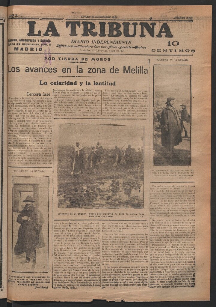 Miniatura de La Tribuna del 26 de diciembre de 1921