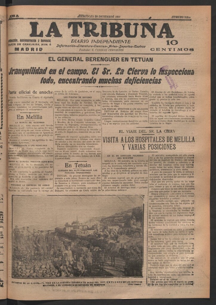 Miniatura de La Tribuna del 28 de diciembre de 1921