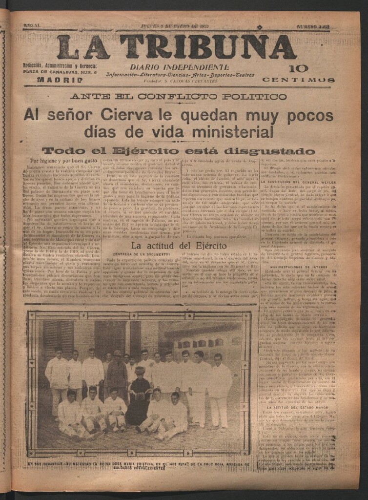 Miniatura de La Tribuna del 5 de enero de 1922