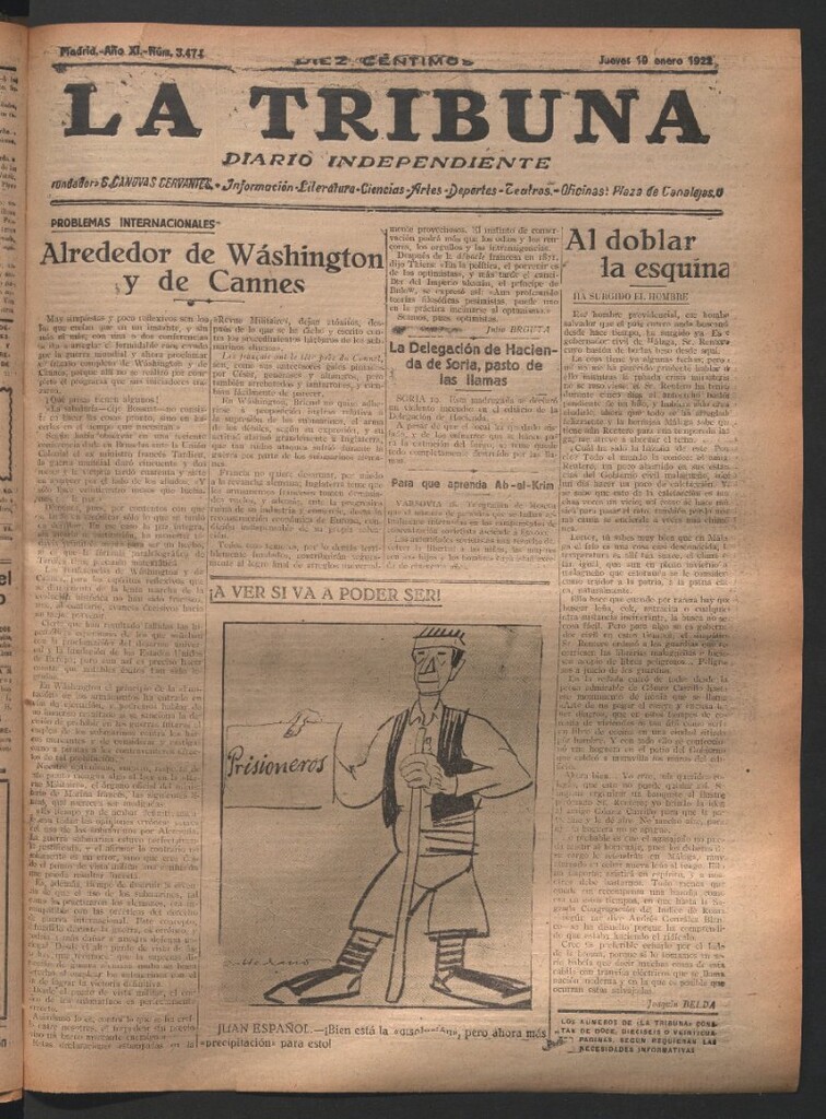 Miniatura de La Tribuna del 19 de enero de 1922